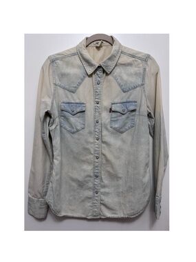 Levi's Light Wash Western Denim Shirt Jacket - Faded Blue